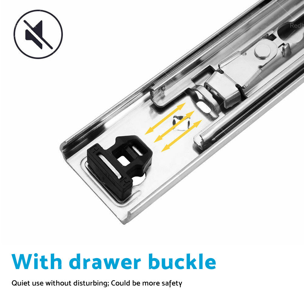 {{ PAIR 90KG Loading Capacity Locking Drawer Slide Runner Trailer 800mm or 1600mm }} - Buy Car Parts Online at {{ Kaka Auto Parts }}.