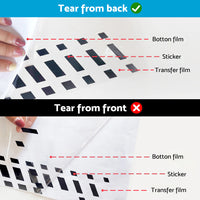 2x Car Body Stickers Long Stripe Side Skirt Decoration Decals Set