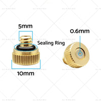 {{ For Cooling System 0. 024 inch  Brass Misting Nozzles Water Mister Sprinkle 50pcs }} - Buy Car Parts Online at {{ Kaka Auto Parts }}.