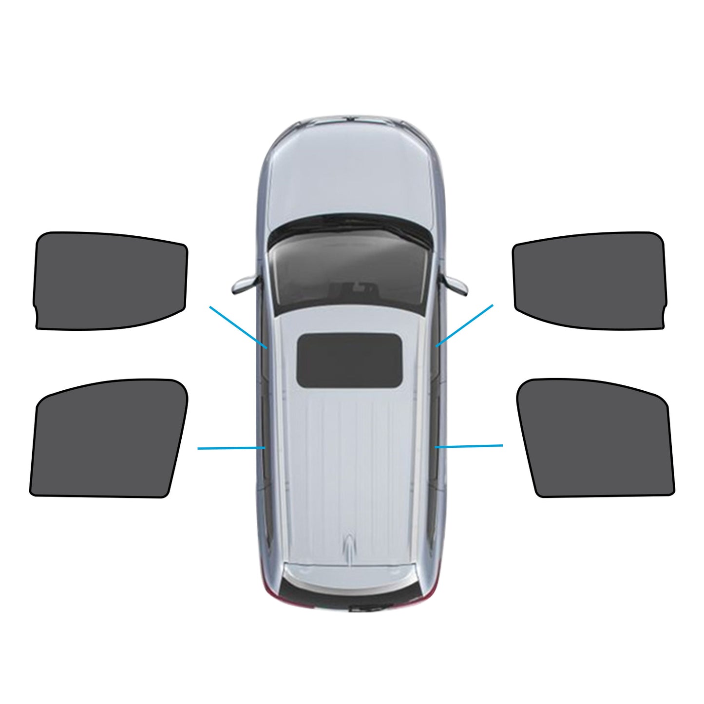 {{ Car Magnetic Sun Blind Meshs Suitable for LDV T60 Ute 17-24 UVA&UVB Protection }} - Buy Car Parts Online at {{ Kaka Auto Parts }}.