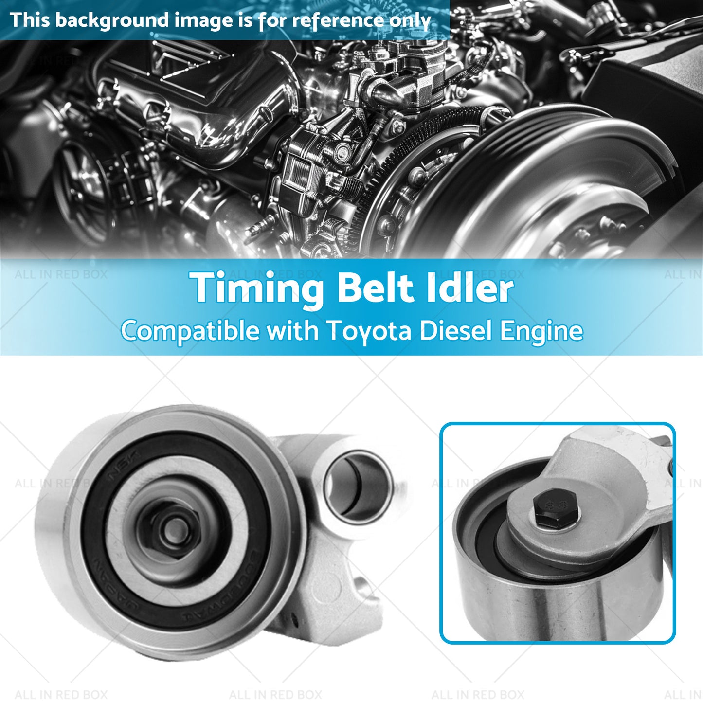 {{ 13505-67041 13540-67020 Timing Belt Idler Suitable for Toyota 1KD-FTV 2KD-FTV }} - Buy Car Parts Online at {{ Kaka Auto Parts }}.