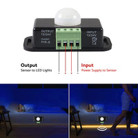 8m Body Infrared PIR Motion Sensor Switch Suitable For LED Light Strip Automatic 12V 24V