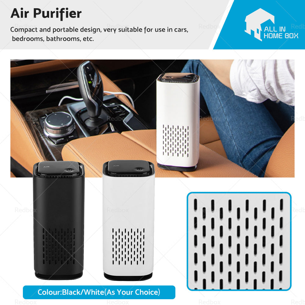 {{ USB Car Air Purifier HEPA Ionizer Portable Mini Car Room Air Cleaner Freshener }} - Buy Car Parts Online at {{ Kaka Auto Parts }}.