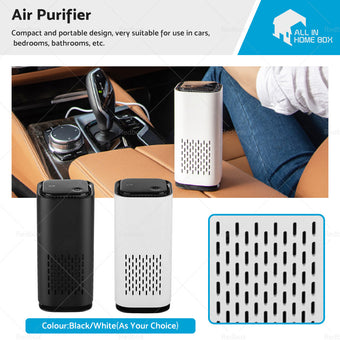 compare product USB Car Air Purifier HEPA Ionizer Portable Mini Car Room Air Cleaner Freshener