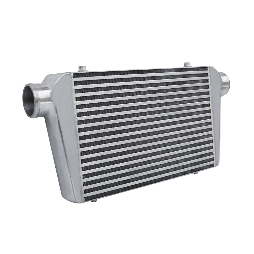 3 Inch Universal Aluminum Intercooler Turbo Bar Plate Front Mount FMIC 450x300x76mm