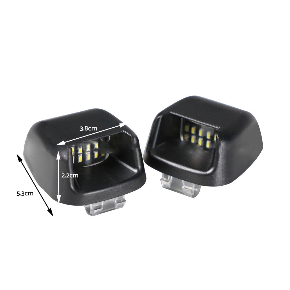License LED Number Plate Lights Suitable For Nissan Navara D40 2005-2016 Rear Bumper