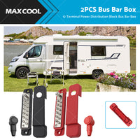 {{ 2pcs 12 Terminal Power Distribution Block Bus Bar DC 48V 12P Wiring Bars AU }} - Buy Car Parts Online at {{ Kaka Auto Parts }}.