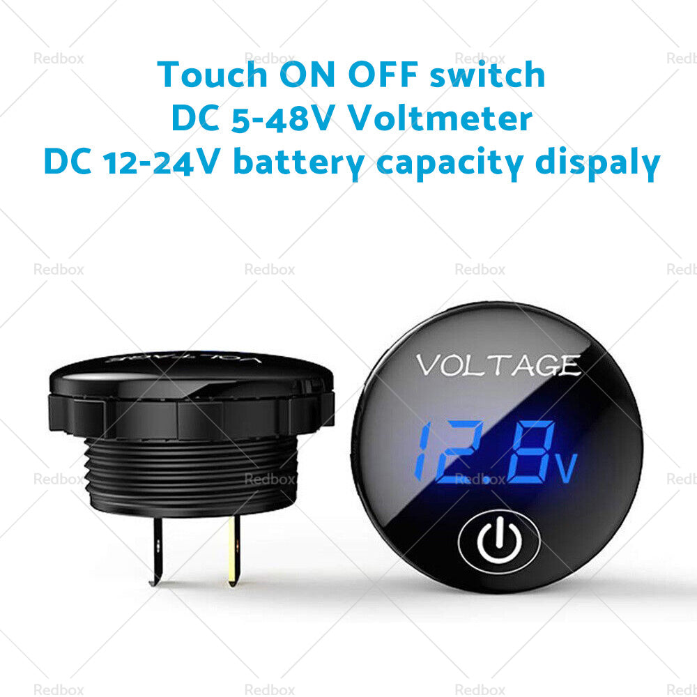 {{ Car Panel Voltmeter 2PCS Volt Gauge Voltage Meter 12V-24V LED Digital Display DC }} - Buy Car Parts Online at {{ Kaka Auto Parts }}.