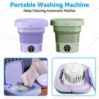 {{ 8L Foldable Washing Machine Portable 3 Modes Deep Cleaning Automatic Washer 240V }} - Buy Car Parts Online at {{ Kaka Auto Parts }}.