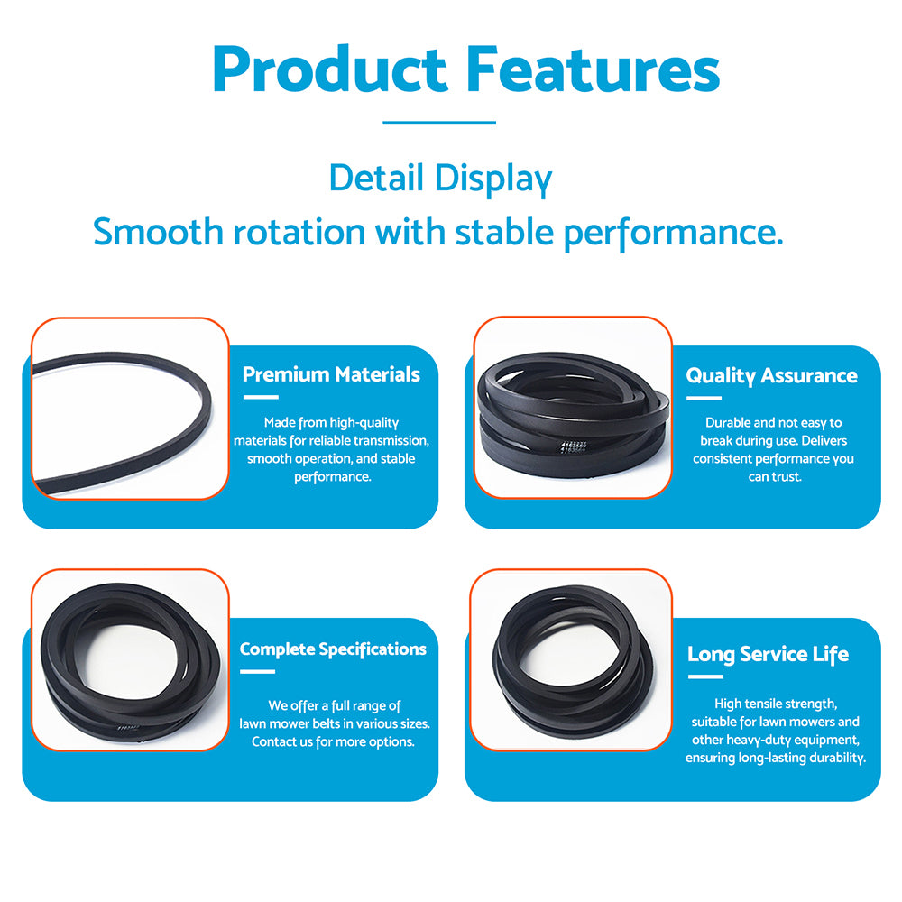 Drive Belt 1/2" x 92.5" Suitable for Husqvarna YTH2348 YTH2042 YTH24K4