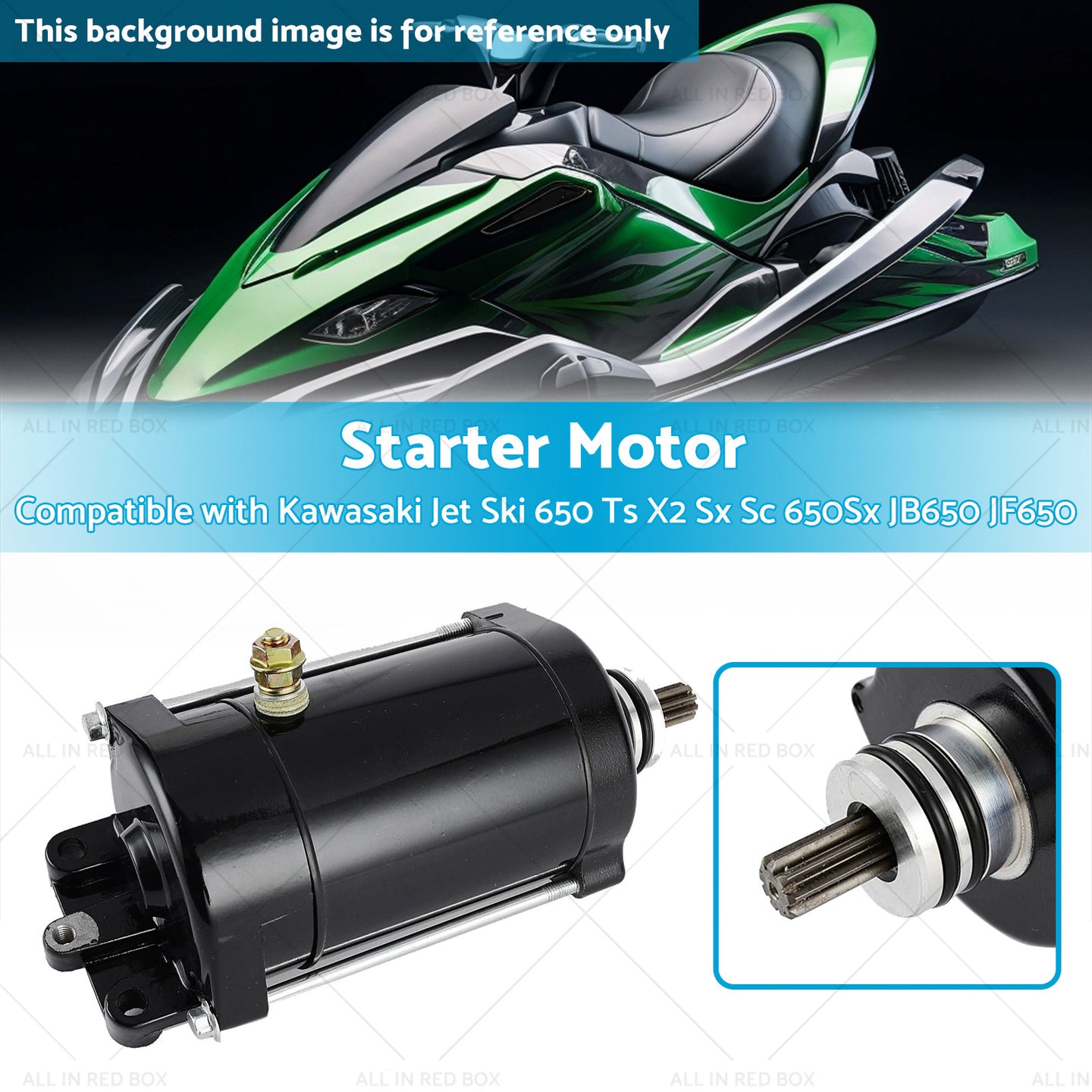 {{ Starter Motor Suitable for Kawasaki Jet Ski 650 Ts X2 Sx Sc 650Sx JB650 JF650 }} - Buy Car Parts Online at {{ Kaka Auto Parts }}.
