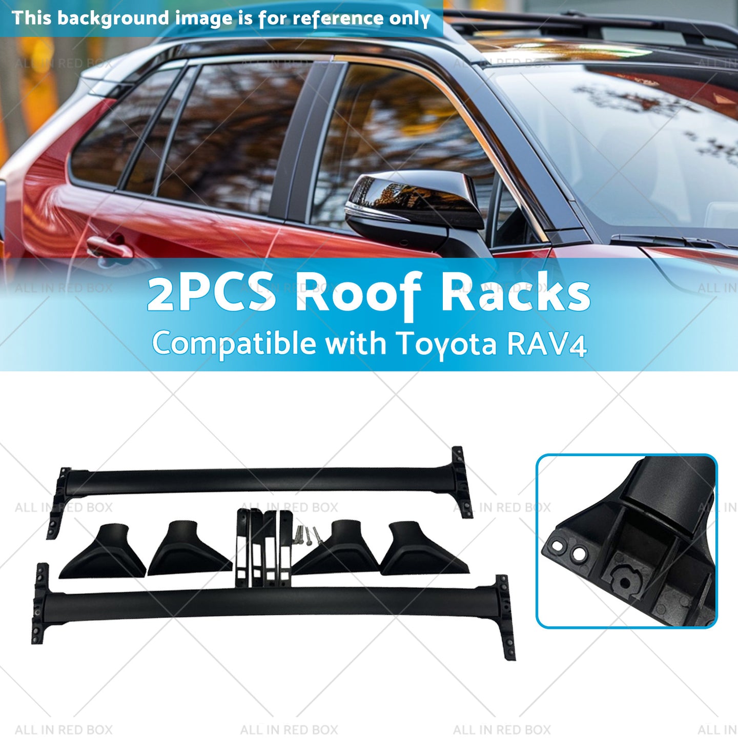 {{ 2PCS Roof Racks  or Roof Cross Bars Suitable for Toyota RAV4 2019-2023 }} - Buy Car Parts Online at {{ Kaka Auto Parts }}.