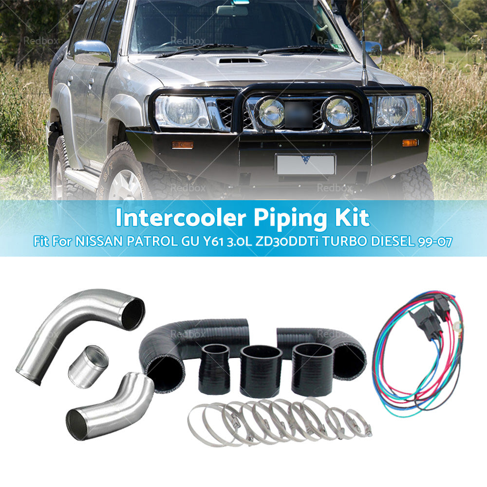 {{ Intercooler Piping Kit For Nissan Patrol GU Y61 3. 0L ZD30DDTi Turbo Diesel 99-07 }} - Buy Car Parts Online at {{ Kaka Auto Parts }}.