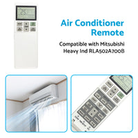 {{ A or C Air Conditioner Remote Control RLA502A700B Suitable for Mitsubishi Heavy Ind }} - Buy Car Parts Online at {{ Kaka Auto Parts }}.