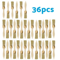 36PCS 1inch Chip Paint Brush DIY Art Varnishes Touchups Brushes Wooden Handle 1inch