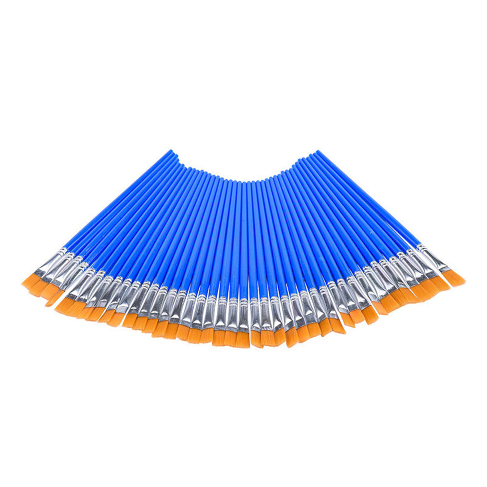 Flat Paint Brushes Set 50-200x Suitable For Detail Painting Craft Art and Gift Applications