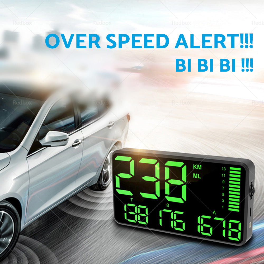 {{ 5.5'' Speedometer Odometer Display MPH KMH with Over Speeding Alarm Universal }} - Buy Car Parts Online at {{ Kaka Auto Parts }}.