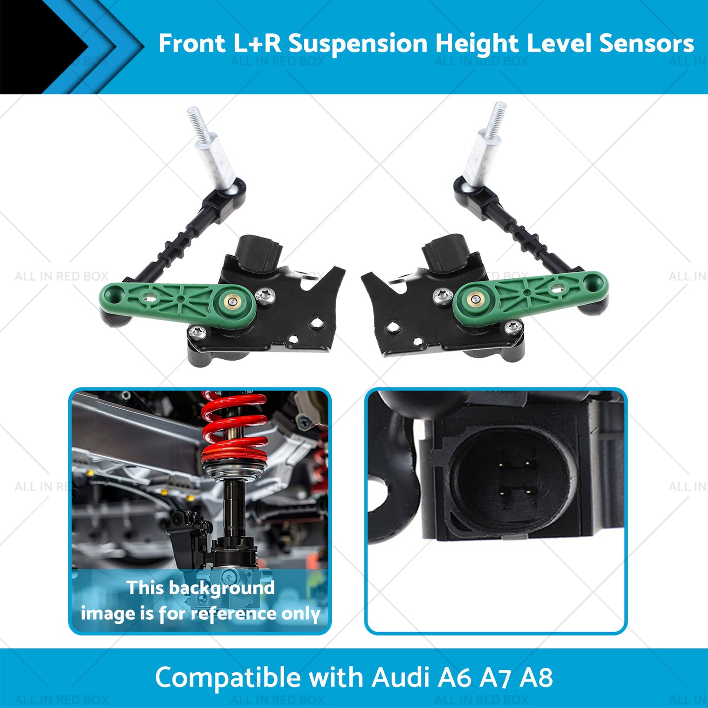 {{ Front LR Suspension Height Level Sensors 4H0941285G Suitable for Audi A6 A7 A8 }} - Buy Car Parts Online at {{ Kaka Auto Parts }}.