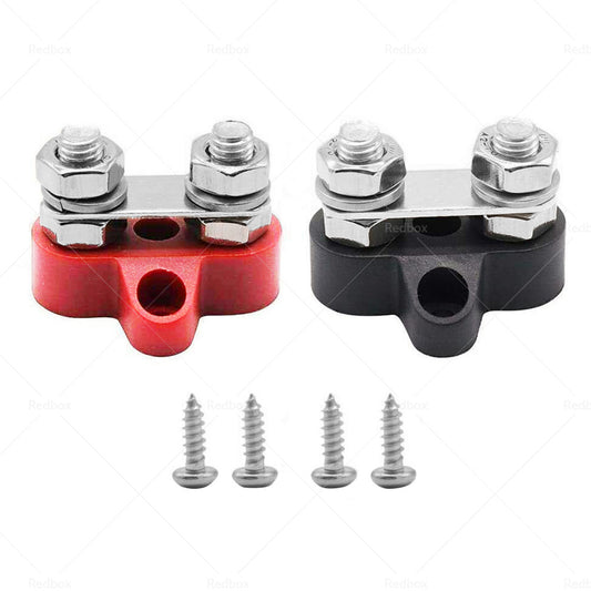 Bus Bar Terminal Blocks Heavy Duty M8+M8 Positive Power Distribution Studs