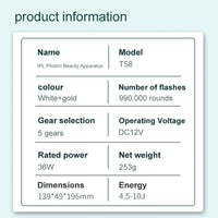 {{ IPL Hair Removal Machine Suitable For Home Use Gentle Long Lasting Hair Removal }} - Buy Car Parts Online at {{ Kaka Auto Parts }}.