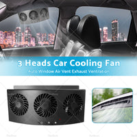 {{ Car Exhaust Window Fan Cooler Air Vent Cooling Fans Ventilator 3Heads Adjustable }} - Buy Car Parts Online at {{ Kaka Auto Parts }}.