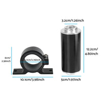 Inline 100 Micron Fuel Filter Bracket 6AN 8AN 10AN Adapter Universal 50mm