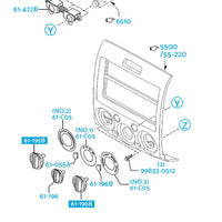3x Heater Fan Control Knobs Suitable For Ford Ranger PJ/PK Mazda BT-50 2006–2011