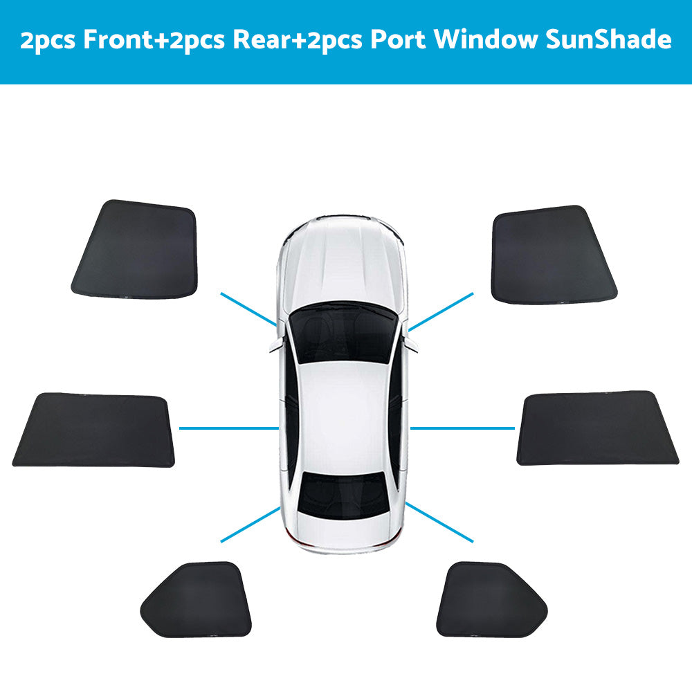 Magnetic Rear and Side Window Sun Shade Mesh Suitable For Toyota RAV4 2019-2023