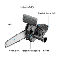 6 inch  Electric Drill Converter To Chain Saw Wrench Chain for Three-jaw Collet Drill