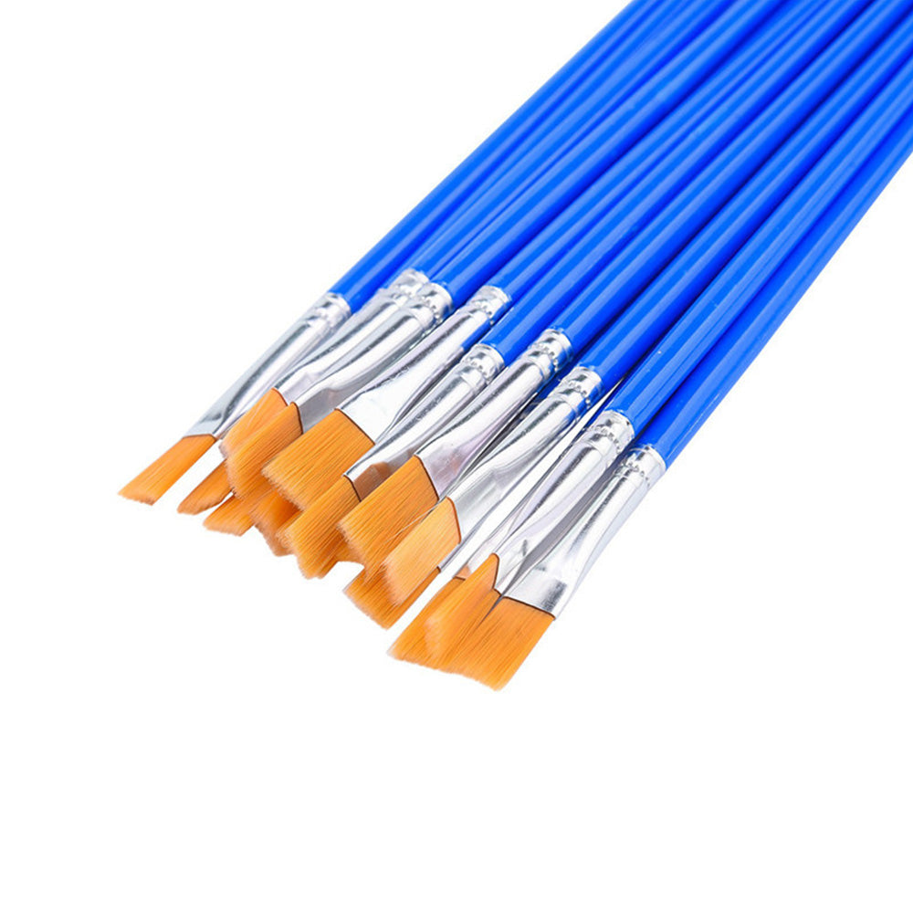 Flat Paint Brushes Set 50-200x Suitable For Detail Painting Craft Art and Gift Applications