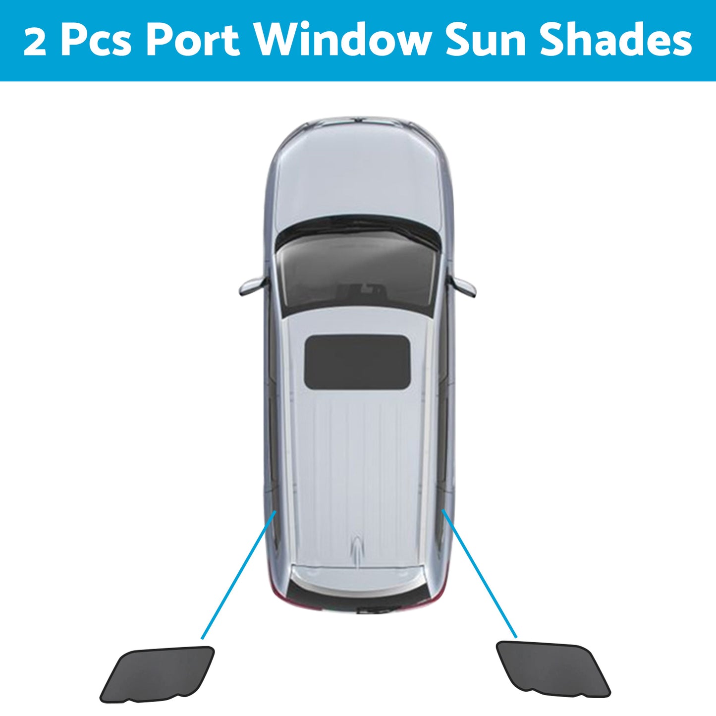 Front & Rear Port Window Magnetic Sun Shade Suitable For Kia Carnival KA4 2020-2023