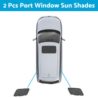 Front & Rear Port Window Magnetic Sun Shade Suitable For Kia Carnival KA4 2020-2023