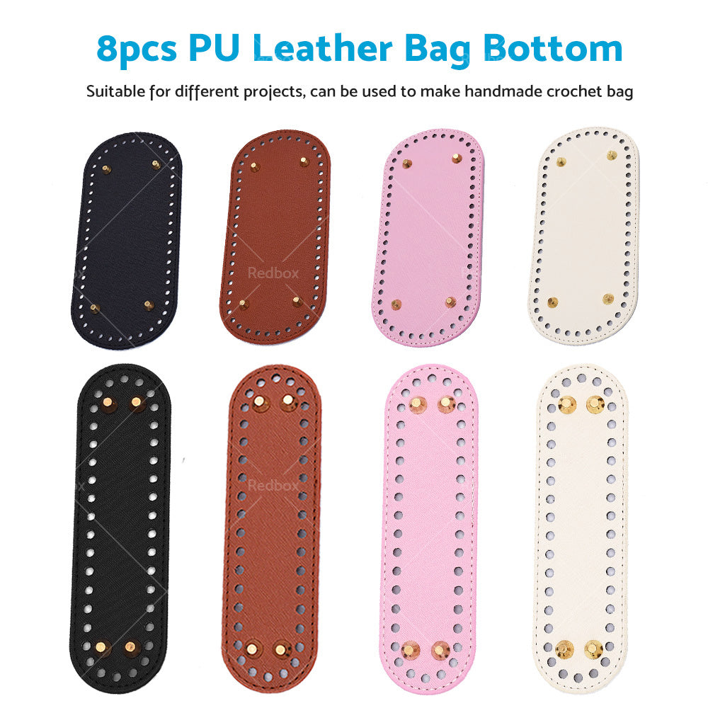 {{ 8PCS PU Leather Shaper Base Pad DIY Crochet Bag Bottom Oval Knitting Accessories }} - Buy Car Parts Online at {{ Kaka Auto Parts }}.