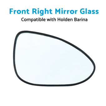 compare product Suitable for Holden Barina 2011-ON Right Mirror Glass With Back Plate NO HEATED