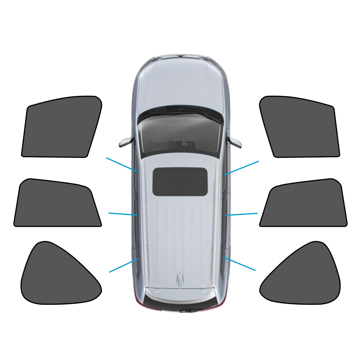 {{ 6x Car Window Shades Suitable for Mazda CX5 1st Gen KE 12-17 UVA&UVB Protection }} - Buy Car Parts Online at {{ Kaka Auto Parts }}.