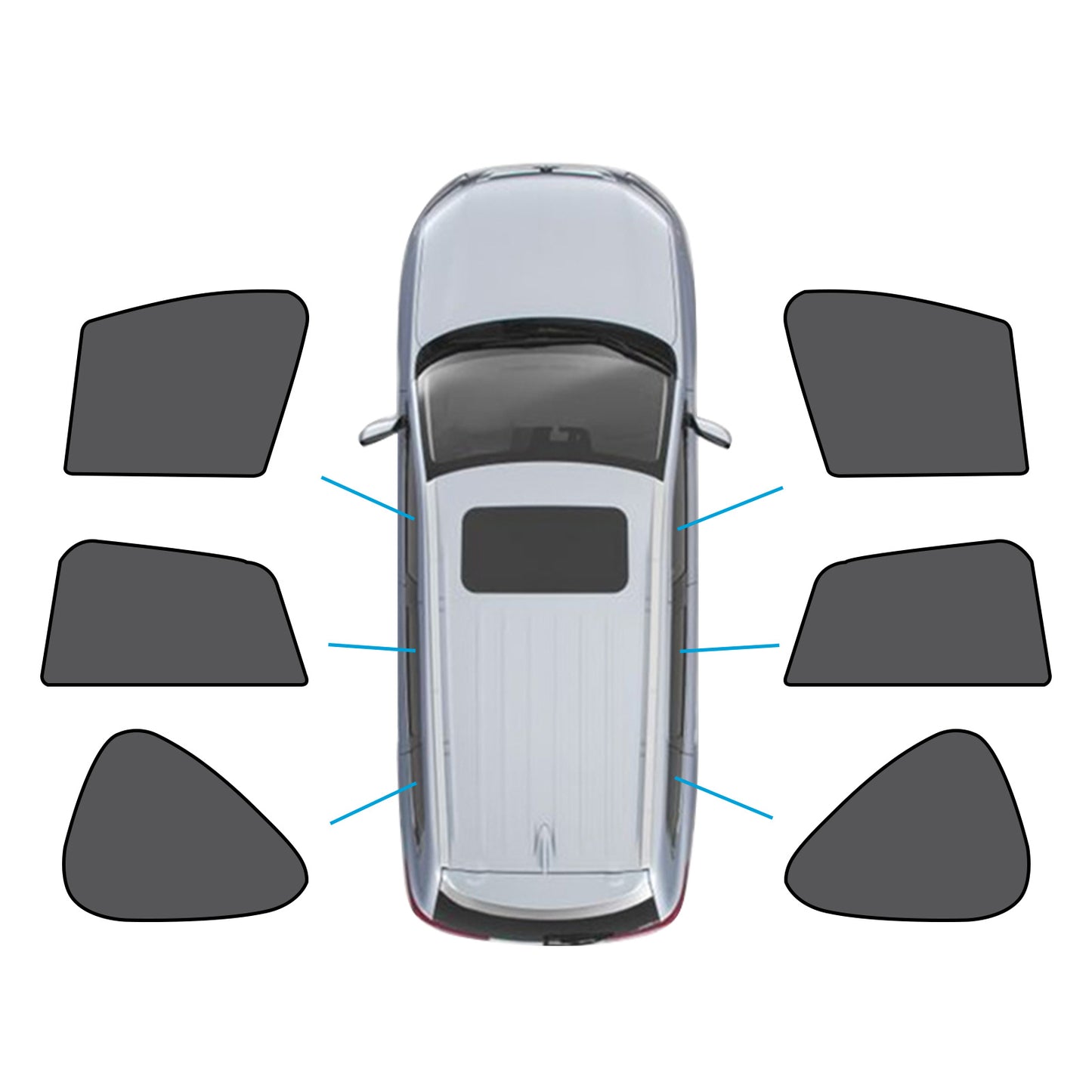 {{ 6x Car Window Shades Suitable for Mazda CX5 1st Gen KE 12-17 UVA&UVB Protection }} - Buy Car Parts Online at {{ Kaka Auto Parts }}.