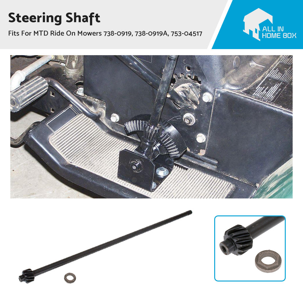 {{ Steering Shaft Fits For MTD Ride On Mowers 738-0919, 738-0919A, 753-04517 }} - Buy Car Parts Online at {{ Kaka Auto Parts }}.