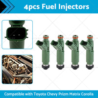 {{ 4PCS Fuel Injector Suitable For Toyota Chevy Prizm Matrix Corolla 23250-22040 }} - Buy Car Parts Online at {{ Kaka Auto Parts }}.