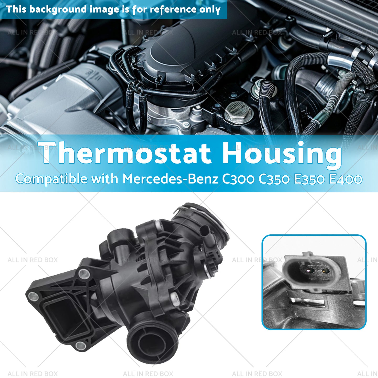 {{ Thermostat Housing Suitable for Mercedes-Benz C300 C350 E350 E400 2762000515 }} - Buy Car Parts Online at {{ Kaka Auto Parts }}.