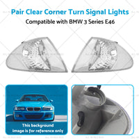 {{ Pair Clear Corner Turn Signal Lights Suitable for BMW E46 98-01 3 Series }} - Buy Car Parts Online at {{ Kaka Auto Parts }}.