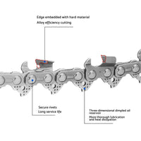 Tungsten Carbide Chain 18" Suitable for Stihl MS260 MS261 MS270 .325 .063 74DL