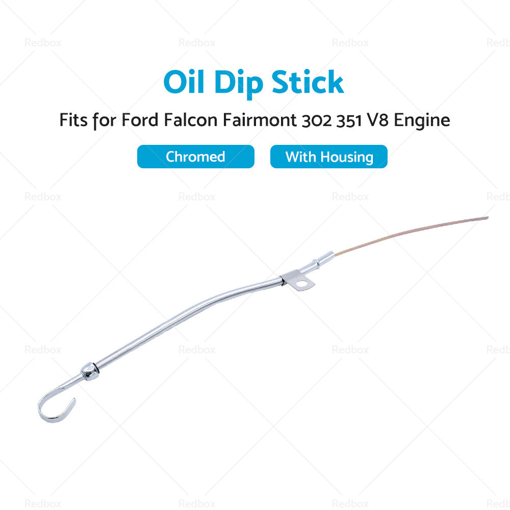 {{ Chrome Engine Oil Dip Stick  Housing Fits for Ford Falcon Fairmont 302 351 V8 }} - Buy Car Parts Online at {{ Kaka Auto Parts }}.