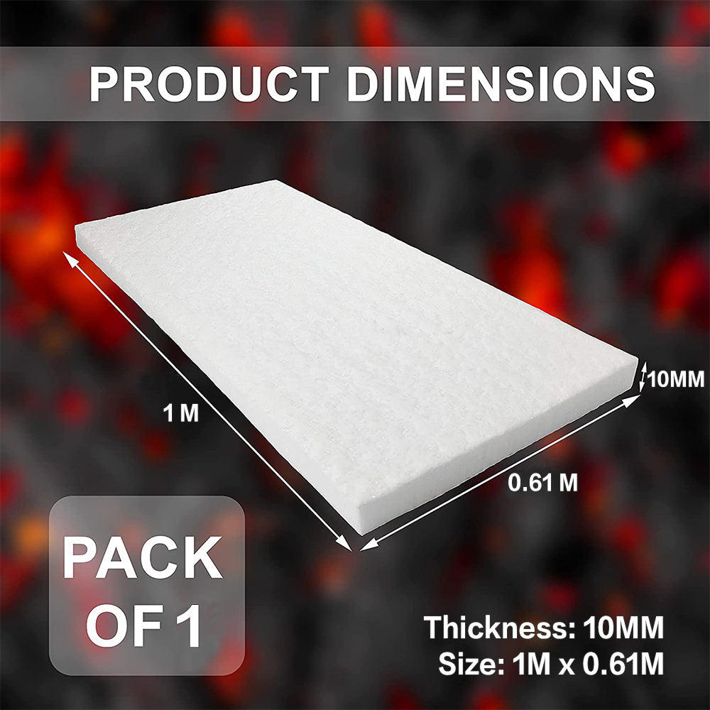 {{ Ceramic Fiber Blanket High Temperature Thermal Fireproof Insulation Mat 0. 61M*1M }} - Buy Car Parts Online at {{ Kaka Auto Parts }}.