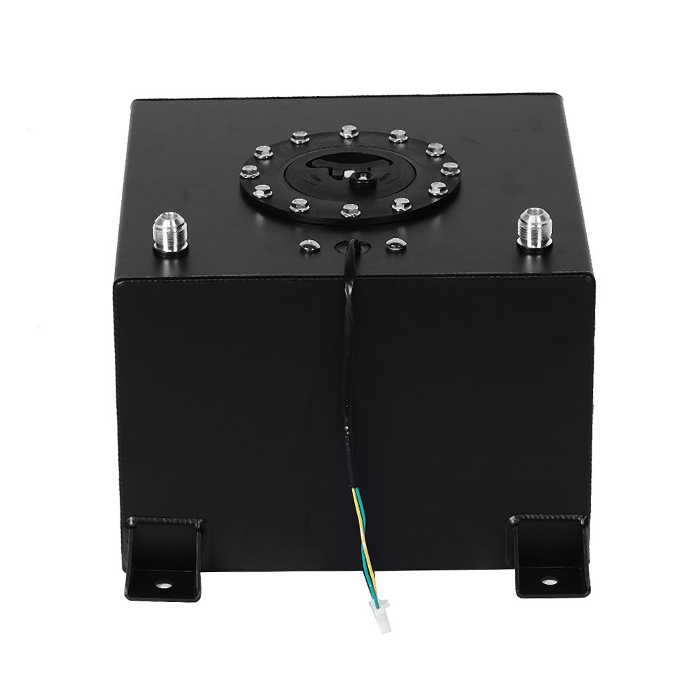 20 Gallon 80 Litre Black Aluminum Fuel Cell With Sending Unit Suitable For Universal Automotive Applications