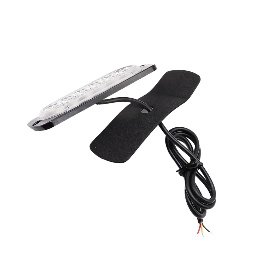 10x Amber & White LED Car Emergency Beacon Warning Strobe Lights Flashing Hazard