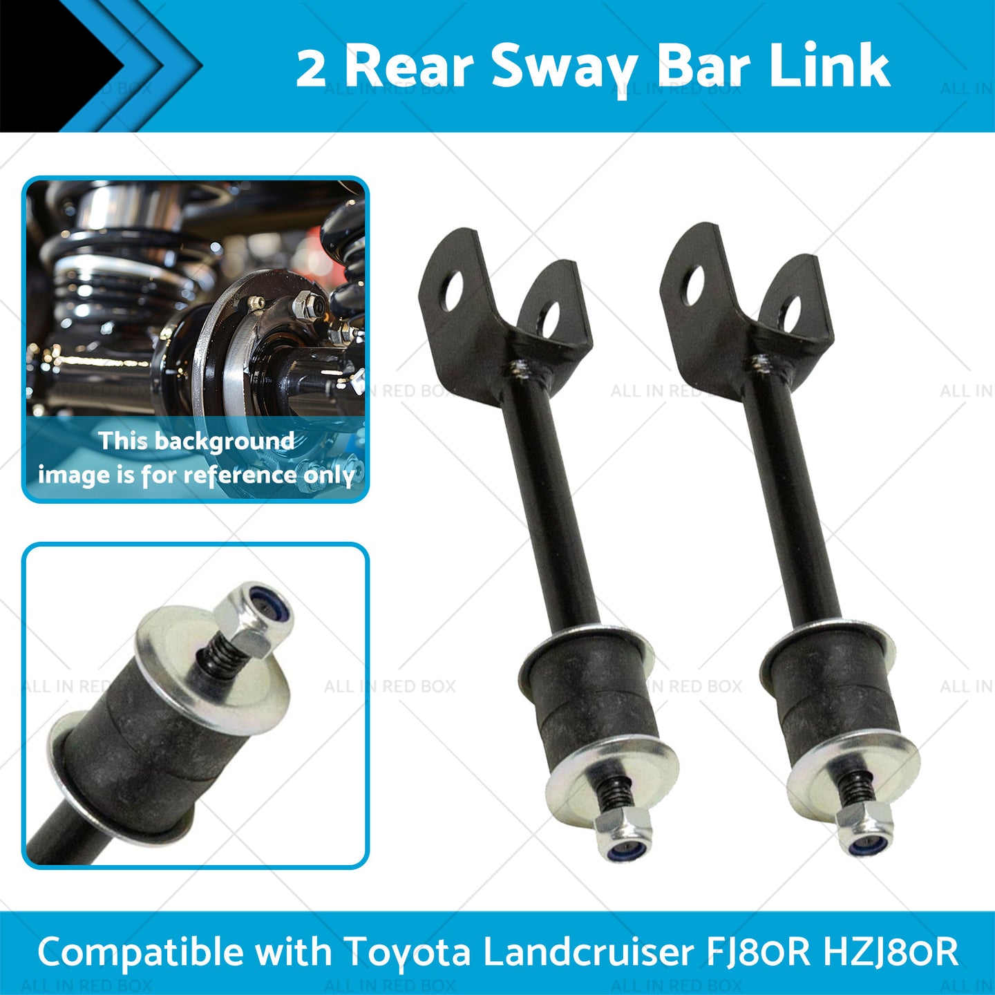 {{ 2 Rear Sway Bar LinkBush Kit Suitable for 92-19 Toyota Landcruiser FJ80R HZJ80R }} - Buy Car Parts Online at {{ Kaka Auto Parts }}.