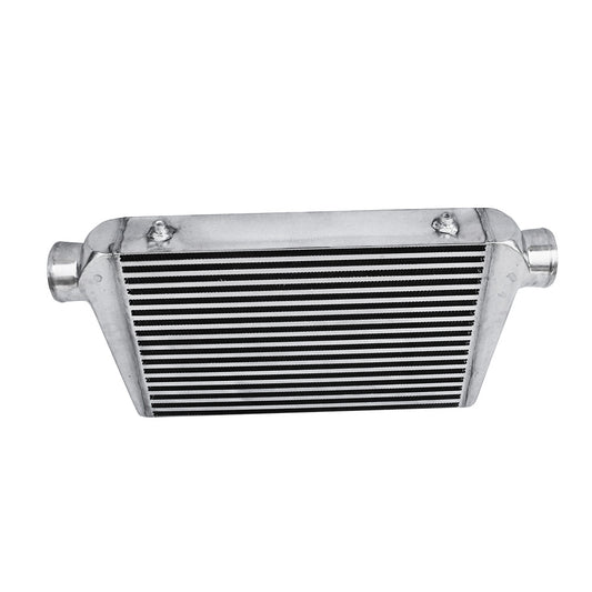 3 Inch Universal Aluminum Intercooler Turbo Bar Plate Front Mount FMIC 450x300x76mm