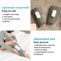 Calf Leg Electric Massager Heated Air Compression Circulation Wraps Rechargeable