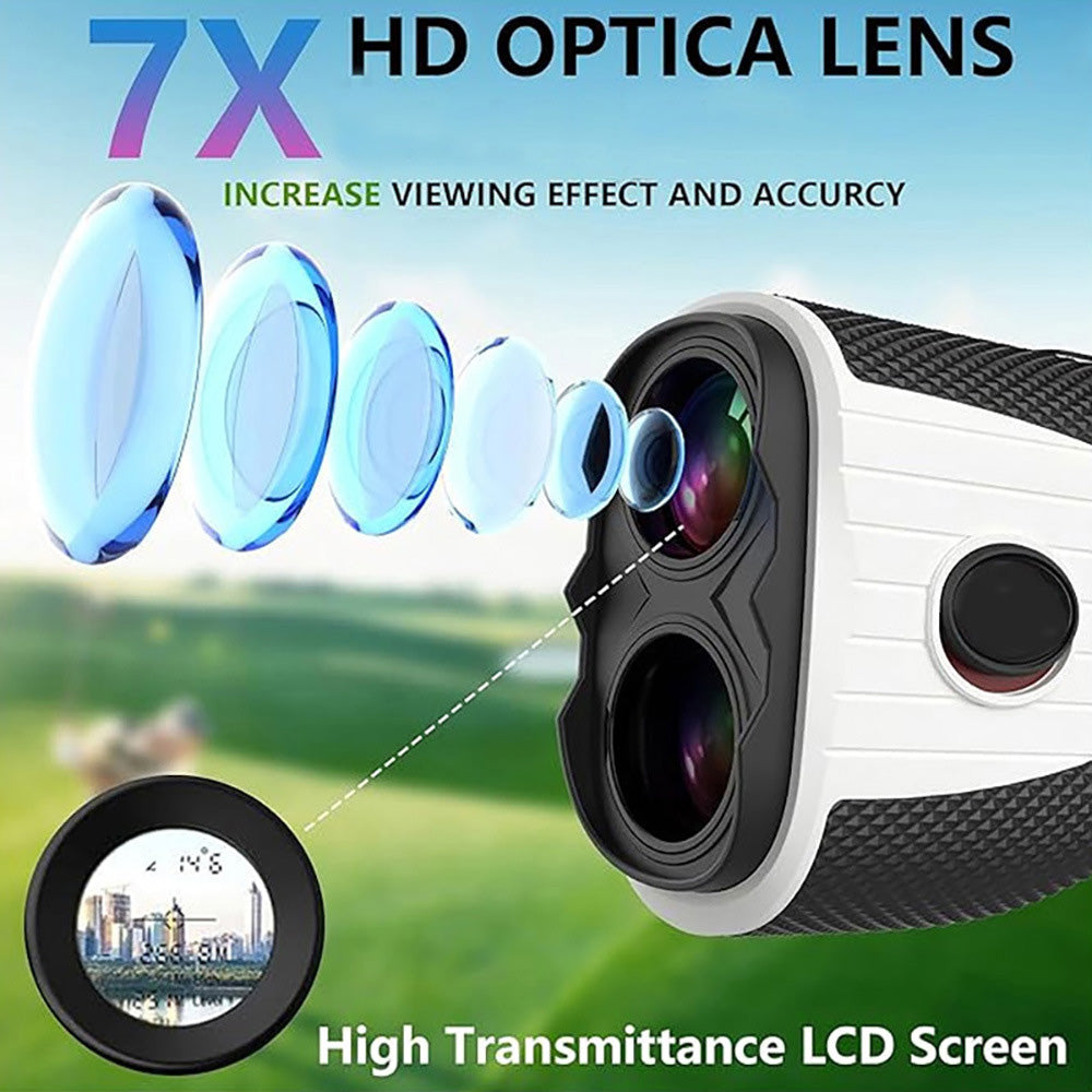 Golf Rangefinder With Slope 1200 Yards 7X Laser USB Charging Type-C Magnetic 7X Laser