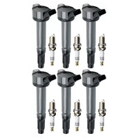 6x Ignition Coils & Iridium Plugs Suitable for Toyota Aurion/Kluger 3.5L